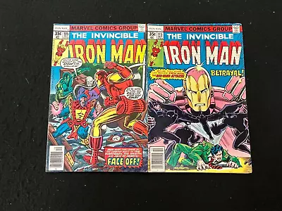 Buy (2) The Invincible Iron Man Marvel Comic Lot 105 & 115 • 6.21£