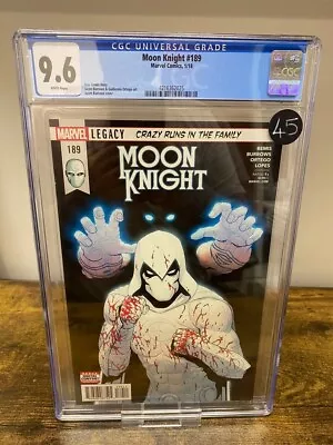 Buy Moon Knight #189 2018 Cgc 9.6 Marvel • 45£