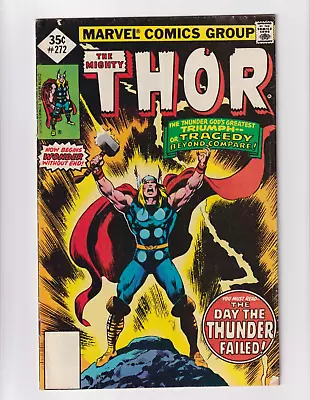 Buy The Mighty Thor # 272 🗝️ Key First App Of Skymir John Buscema Cover & Art 1978 • 6.99£