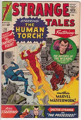 Buy Strange Tales #118, Marvel Comics 1964 FN- 5.5 1st Dr Strange On Cover! Ditko • 77.66£
