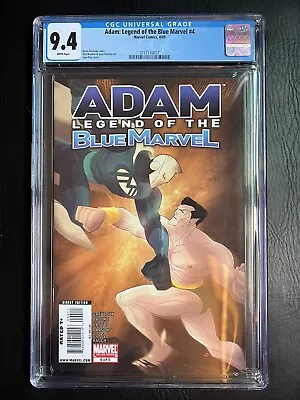 Buy Adam Legend Of The Blue Marvel #4 CGC 9.4 2009 Rare Low Print Key Series🔥🗝️ • 213.95£
