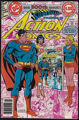 Buy DC Comics ACTION COMICS #500 Supergirl Appearance VF/NM! • 8.54£