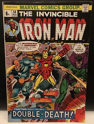 Buy INVINCIBLE IRON MAN #58 Comic Marvel Comics Bronze Age • 12.85£