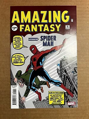 Buy Amazing Fantasy #15 Comic Book 1st Spider-man App Key Facsimile Edition 2019 Nm • 58.25£