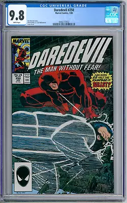 Buy Daredevil 250 CGC Graded 9.8 NM/MT Marvel Comics 1988 • 77.62£