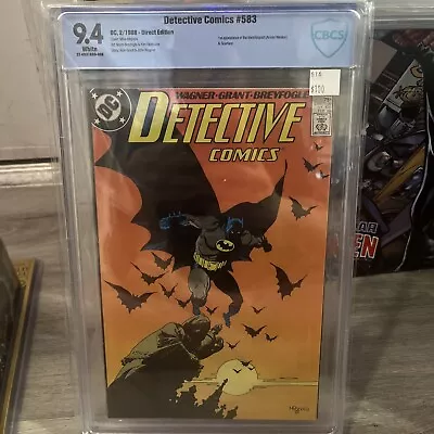 Buy Detective Comics 583 Cbcs 9.4 1st Appearance Scarface Ventriloquist (slab Grade) • 77.80£