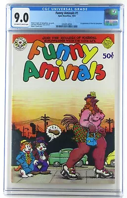 Buy Funny Aminals #1 1972 CGC 9.0, Maus First Appearance, Pages R. Crumb, Spiegelman • 380.54£