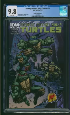 Buy Teenage Mutant Ninja Turtles #21 Dynamic Forces Eastman Variant CGC 9.8 IDW 2013 • 69.86£
