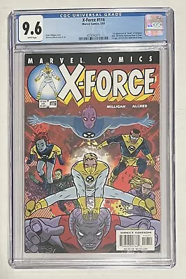 Buy X-Force #116 (2001) CGC 9.6 First X-Statix, Doop, Anarchist, Zeitgeist - Hot KEY • 58.25£