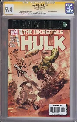 Buy Incredible Hulk 95 CGC 9.4 MCU Savage Silver Surfer World War Pak Sig Looks 9.8 • 97.08£