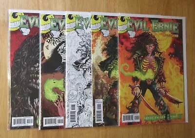 Buy Lot Of *5* EVIL ERNIE, ORIGIN OF EVIL: #1 (3 Variants!) + #2, 3 • 13.16£