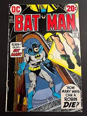 Buy Batman 246 VG- -- Robin Hanging Cover, Neal Adams 1972 • 15.53£
