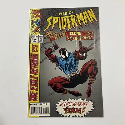 Buy Web Of Spider-Man 118 Fine+ Fn+ 6.5 First Ben Reilly Scarlett Spider 1994 Marvel • 38.82£
