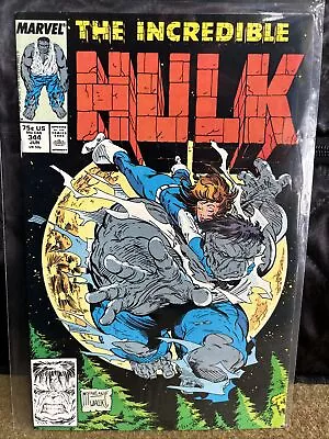 Buy Incredible Hulk 344 KEY Todd McFarlane Cover NEWSSTAND Marvel 1988 Peter David • 25.63£
