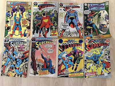 Buy DC Comics X 8 1960  1970s Superman • 9.99£