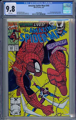 Buy Cgc 9.8 Amazing Spider-man #345 Venom Appearance • 77.79£