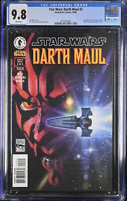 Buy Star Wars Darth Maul #2 CGC 9.8 White Pages Drew Struzan Cover Dark Horse 2000 • 77.66£