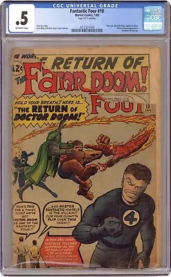Buy Fantastic Four #10 CGC 0.5 1963 4212321006 • 116.70£