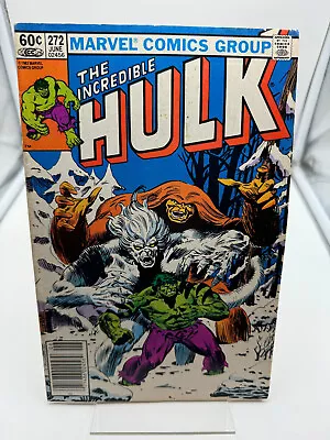 Buy Incredible Hulk 272 3rd ROCKET RACCOON Wendigo! Sasquatch 1982 Marvel • 21.75£