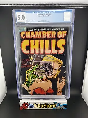 Buy 👻  Chamber Of Chills 19 CGC 5.0 , 1953 - Pre Code Horror Grail 👻  • 18,638.61£
