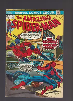 Buy Amazing Spider-Man #147 (1975 CLASSIC ROMITA COVER TARANTULA APP MVS INTACT • 15.14£