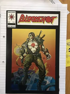 Buy Bloodshot 1 Valiant Comics 1993 Series Foil Cover • 4.95£