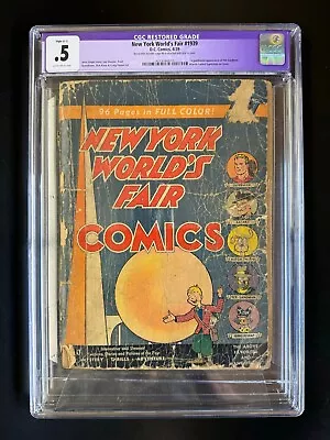 Buy NEW YORK WORLD S FAIR 1939 (nn)  CGC .5  -1st App Sandman/Early Superman! RESTO* • 1,786.20£