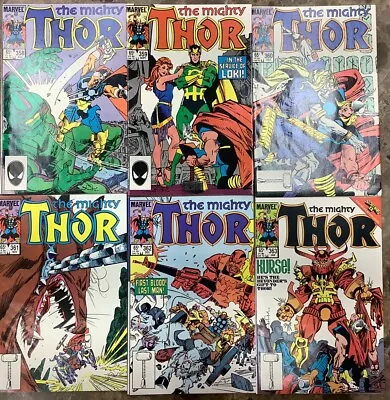 Buy The Mighty Thor 358-363 Marvel 1985/86 Comic Books • 19.41£
