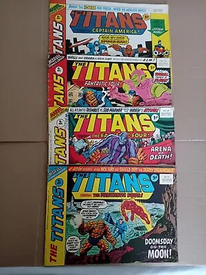 Buy The Titans Staring The Fantastic Four # 18,33,35 & 41. 4 Comics. 1976 Marvel UK  • 13.50£