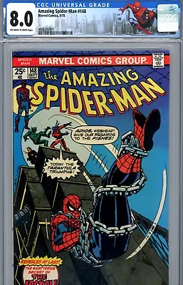 Buy Amazing Spider-Man #148 (1975) Marvel CGC 8.0 OW/White • 59.41£