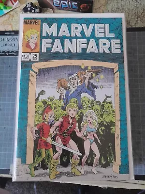 Buy Marvel Comics Marvel Fanfare #25 1984 Vg Bagged And Boarded • 1£