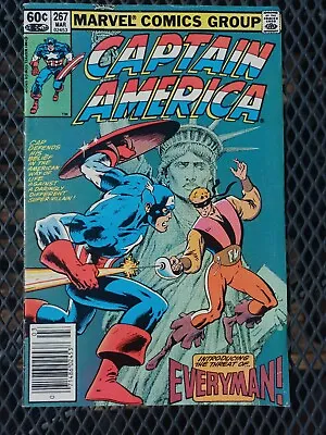 Buy Captain America #267 Newsstand (1982 Marvel) - VG - Threat Of Everyman • 3.11£