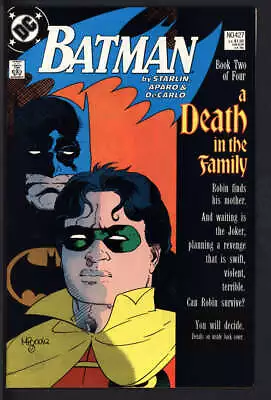 Buy Batman #427 9.0 // A Death In The Family Part Two 1988 • 30.29£