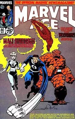 Buy Marvel Age (1983) #  80 (6.0-FN) Walt Simonson Talks Fantastic Four 1989 • 2.70£