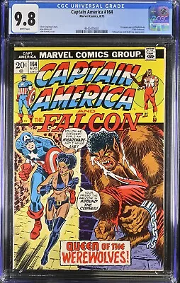 Buy Captain America #164 Cgc 9.8 (1973) 1st Appearance Nightshade Marvel Comics • 1,087.25£