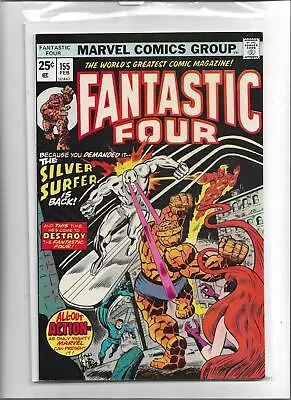 Buy Fantastic Four #155 1975 Very Fine-near Mint 9.0 5224 Silver Surfer • 21.21£