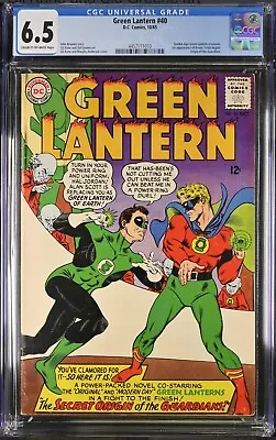 Buy Green Lantern #40 CGC 6.5 1965 Golden Age App 1st Krona/Crisis Silver Gil Kane • 198.39£