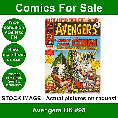 Buy Avengers UK #98 Comic VG/FN 02 August 1975 Marvel UK • 4.99£