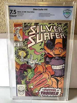 Buy Silver Surfer # 44 CBCS 7.5 (Marvel,1990) 1st Appearance Infinity Gauntlet • 58.25£