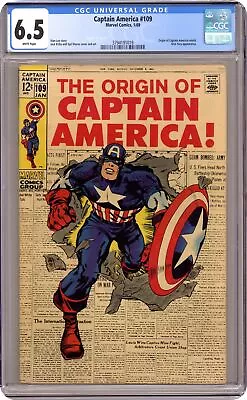 Buy Captain America #109 CGC 6.5 1969 3794191019 • 147.56£