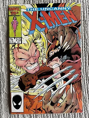 Buy Uncanny X-men 213 1985 Wolverine Vs Sabretooth. Psyloche Joins The Team. Marvel • 25£