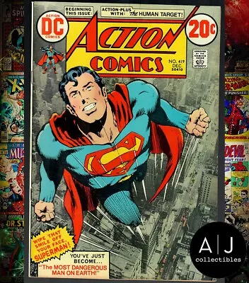 Buy Action Comics #419 - 1st Appearance Of Human Target (DC, 1972) VF+ 8.5 • 131.98£
