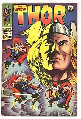 Buy Thor 158 FVF (origin Reprinted From #83) Kirby/Severin Cover 1968 Marvel N511 • 32.31£