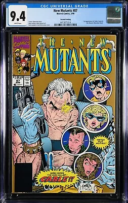 Buy New Mutants #87 CGC 9.4 Marvel Comics 1990 Second Printing, 1st Cable Stryfe App • 46.60£