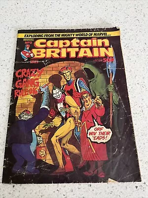 Buy Vintage Marvel Captain Britain No.2 1985 • 0.99£