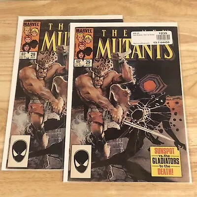 Buy 2x New Mutants #29 Direct Marvel 1985 1st Appearance Of Strong Guy VG • 9.31£