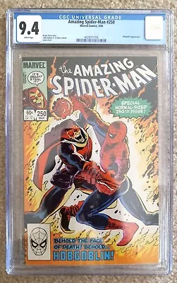 Buy Amazing Spider-Man 250 CGC 9.4 Hobgoblin - Marvel Comics 1984!! • 62.12£