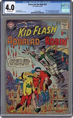 Buy Brave And The Bold #54 CGC 4.0 1964 2120145008 1st App. And Origin Teen Titans • 311.20£