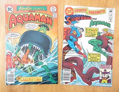 Buy Lot Of 2 Aquaman! ADVENTURE COMICS 449 +DC COMICS PRESENTS 48 *Bright & Glossy!* • 7.73£