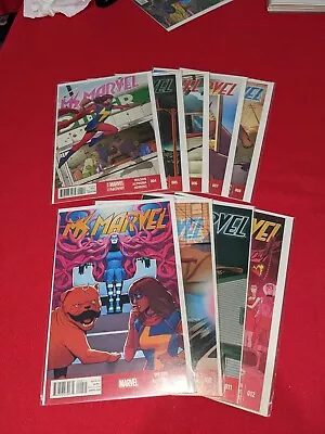 Buy Ms MARVEL - 9 Issues #4-12 - Marvel Comics 2014 • 17£